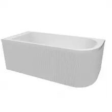 Wanna narożna AD Naturalnie UPSALA LINE Ryflowana Lewa 160cm